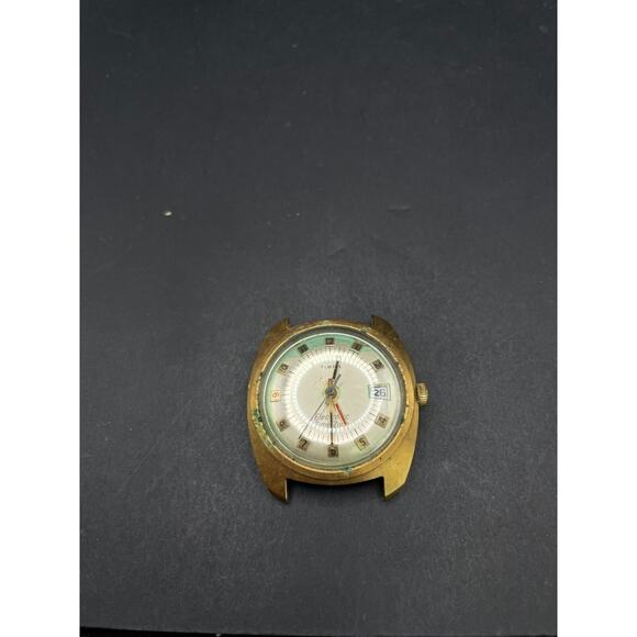 Vintage Men\'s Timex Electronic Time Zone Watch Gold Plated Telephone Dial main image 11